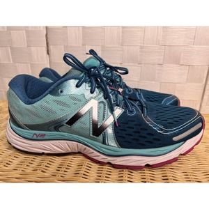 New Balance 1260v6 Men’s Running Shoes Sz 12 Blue Multicolor Dad Shoes Logo